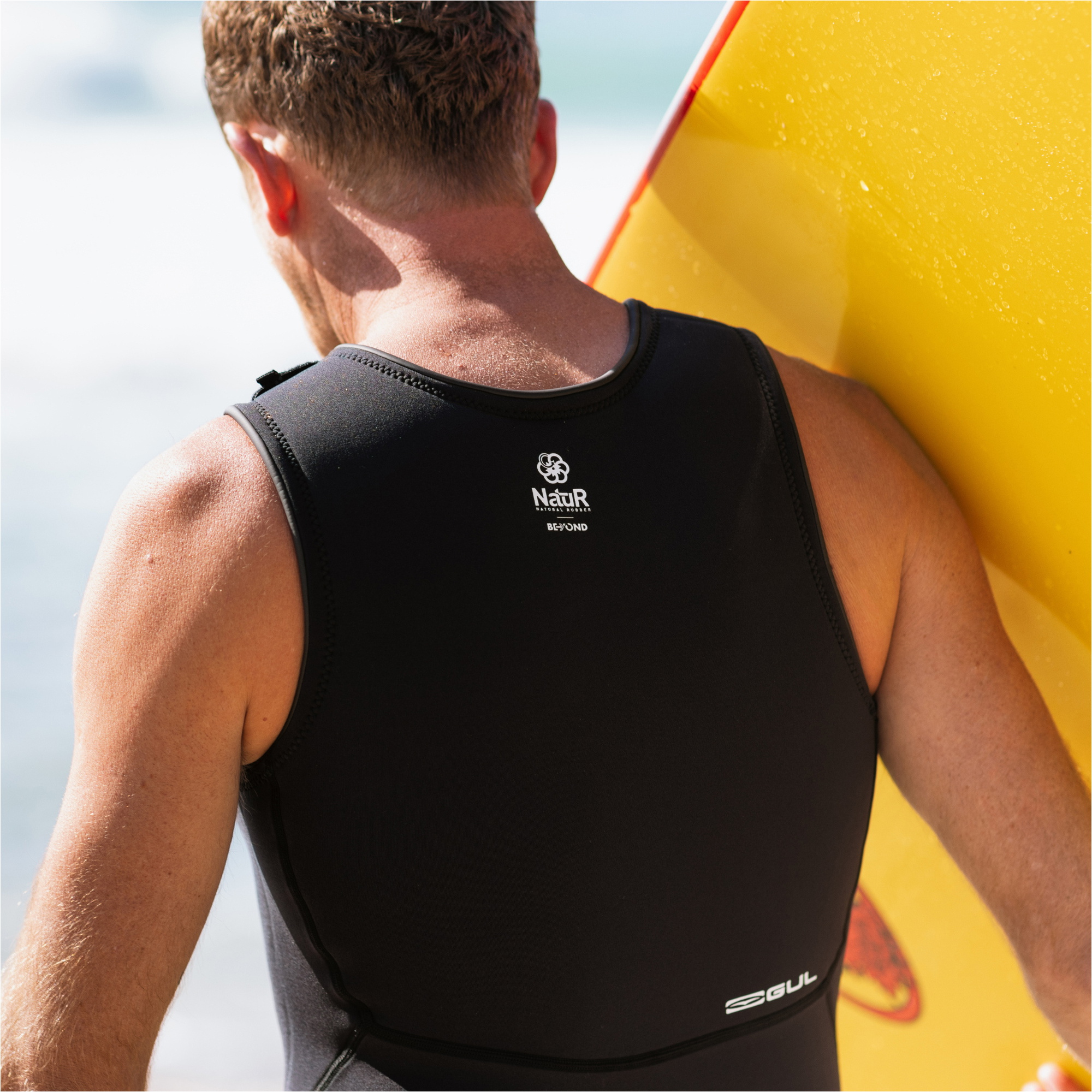 2026 Gul Mens Response Natur 3mm Short John Wetsuit RE5304-BKBK - Black